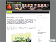 Tablet Screenshot of buchingers.wordpress.com