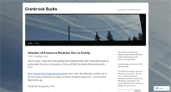 Desktop Screenshot of cranbrooksucks.wordpress.com