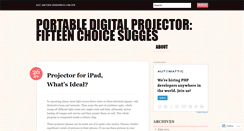 Desktop Screenshot of bestmobileprojector69.wordpress.com