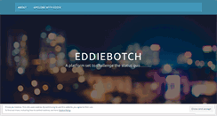 Desktop Screenshot of eddiebotch.wordpress.com