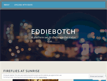 Tablet Screenshot of eddiebotch.wordpress.com