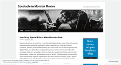 Desktop Screenshot of monstermoviespectacle.wordpress.com