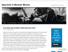 Tablet Screenshot of monstermoviespectacle.wordpress.com