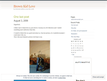 Tablet Screenshot of brownkidlove.wordpress.com