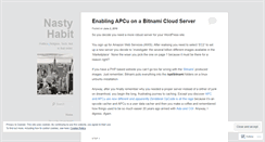 Desktop Screenshot of nastyhabit.wordpress.com