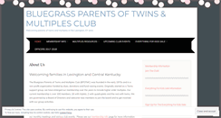 Desktop Screenshot of bluegrasstwinsclub.wordpress.com