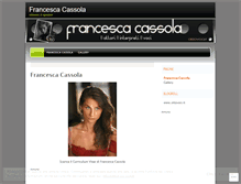 Tablet Screenshot of francescacassola.wordpress.com