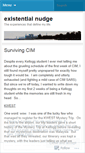 Mobile Screenshot of existentialnudge.wordpress.com