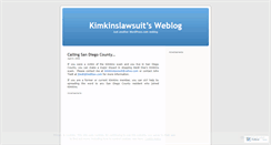 Desktop Screenshot of kimkinslawsuit.wordpress.com