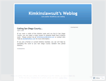 Tablet Screenshot of kimkinslawsuit.wordpress.com