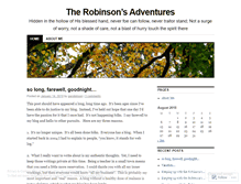Tablet Screenshot of parobinson.wordpress.com