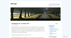Desktop Screenshot of aknorge.wordpress.com