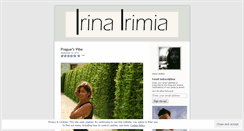 Desktop Screenshot of irinairimia.wordpress.com