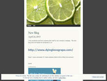 Tablet Screenshot of dyinglovegrape.wordpress.com