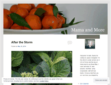 Tablet Screenshot of mamaandmore.wordpress.com