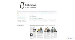 Desktop Screenshot of foldedsheet.wordpress.com