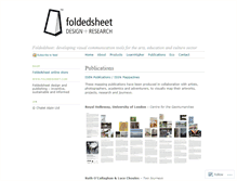 Tablet Screenshot of foldedsheet.wordpress.com