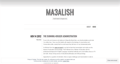 Desktop Screenshot of ma3alish.wordpress.com