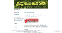 Desktop Screenshot of geezblog.wordpress.com