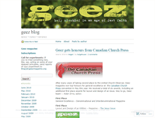 Tablet Screenshot of geezblog.wordpress.com