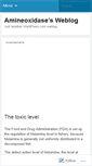 Mobile Screenshot of amineoxidase.wordpress.com