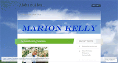 Desktop Screenshot of marionkelly.wordpress.com