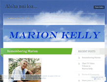 Tablet Screenshot of marionkelly.wordpress.com