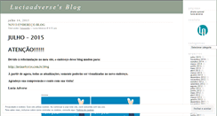 Desktop Screenshot of luciaadverse.wordpress.com