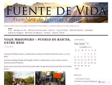 Tablet Screenshot of aicfuentedevida.wordpress.com