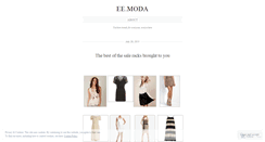 Desktop Screenshot of eemoda.wordpress.com