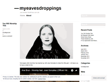 Tablet Screenshot of myeavesdroppings.wordpress.com