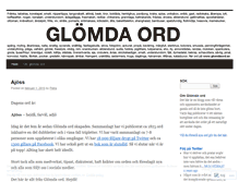 Tablet Screenshot of glomdaord.wordpress.com