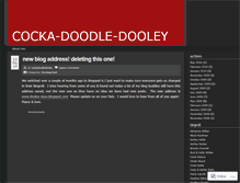 Tablet Screenshot of cockadoodledooley.wordpress.com