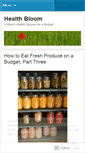 Mobile Screenshot of healthbloom.wordpress.com