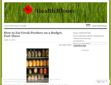 Tablet Screenshot of healthbloom.wordpress.com