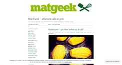 Desktop Screenshot of matgeek.wordpress.com