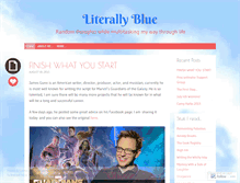 Tablet Screenshot of literallyblue.wordpress.com