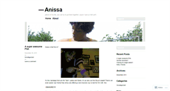 Desktop Screenshot of anissafelix.wordpress.com