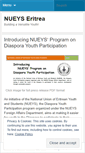 Mobile Screenshot of nueyseritrea.wordpress.com