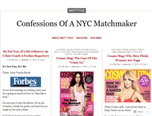 Tablet Screenshot of confessionsofanycmatchmaker.wordpress.com