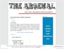 Tablet Screenshot of militarystudents.wordpress.com