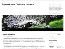 Tablet Screenshot of filipinoparols.wordpress.com