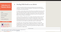 Desktop Screenshot of pakistaniatheist.wordpress.com