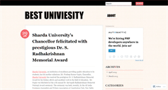 Desktop Screenshot of bestshardauniversity.wordpress.com