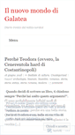 Mobile Screenshot of ilnuovomondodigalatea.wordpress.com