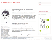 Tablet Screenshot of ilnuovomondodigalatea.wordpress.com