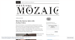 Desktop Screenshot of festivalmozaic.wordpress.com
