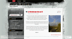 Desktop Screenshot of jovenesmisionerosarica.wordpress.com