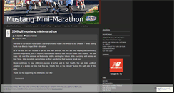 Desktop Screenshot of mustangminimarathon.wordpress.com