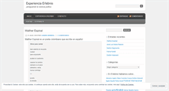 Desktop Screenshot of experienciaerlebnis.wordpress.com